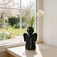 thumbnail image 1 of Jarrón de cerámica para arreglos florales | Jarrón decorativo liso | Elemento decorativo para interiores | Centro de mesa para sala de estar, dormitorio u oficina, 1 of 6