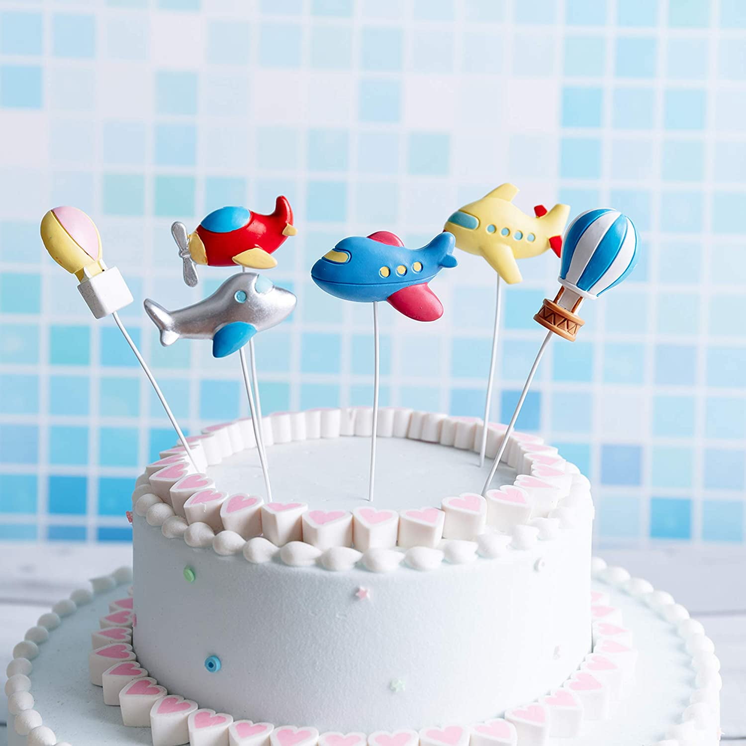 cupcake toppers sugar paste decoration /cake 40 x Edible Flowers birthday 