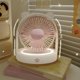 thumbnail image 3 of Adorable Bear Desk Fan con luz nocturna - Ventilador portátil USB de 3 velocidades para residencia y oficina, blanco de 15,8 cm, 3 of 8