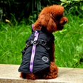 thumbnail image 4 of Pet Printed Cold Weather Coat  Small Dog Vest Harness Puppy Winter 2 In 1 Outfit Warm Garment Jacket, 4 of 5