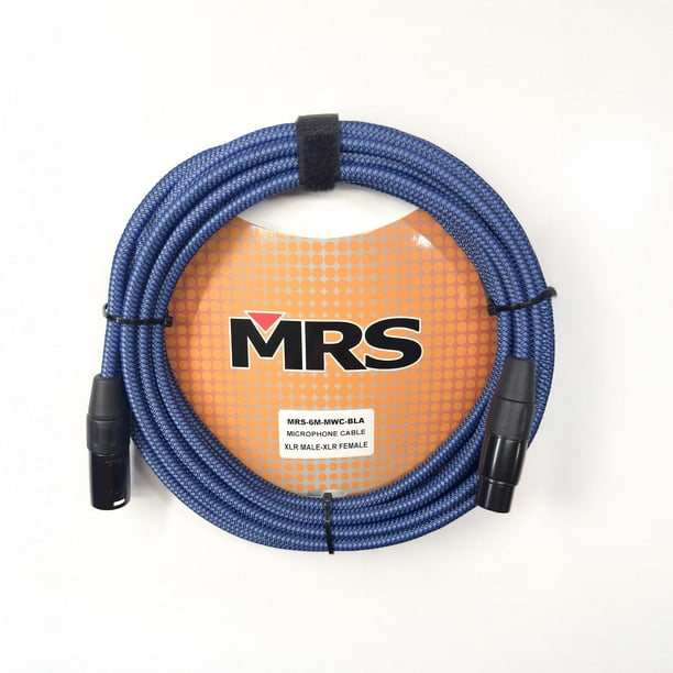 MORRISON Cable para Micrófono XLR de 6 metros Color Azul MRS-6M-MWC-BLA MORRISON