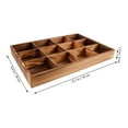 thumbnail image 4 of Miangastore Wooden Tea Box Tea Bag Holder Kitchen 12-compartment Sugar Packets Storage Box, 4 of 8
