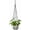 Gray, variant on Macrame Plant Hanger Indoor Hanging Planter Basket with Wood Beads Decorative Flower Pot Holder No Tassels for Indoor Outdoor Boho Home Decor 35 Inch, Ivory, Set of 1 (POTS NOT Included)