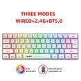 thumbnail image 2 of HXSJ Keyboard,L500 Wireless Membrane Mechanical Wireless 61-key Wired Mode Feel Bt5.0 61-key Membrane Wireless Computer Bt5.0 L500 Mode Wireless Mode Wireless 61 Feel Wireless Computer Mode With And, 2 of 6