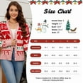 thumbnail image 6 of GEX Christmas Sweaters Cardigans for Women Ugly Soft Fuzzy Knit Long Sleeve for Christmas Party Holiday Deer Pink S, 6 of 6