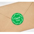 thumbnail image 4 of Darling Souvenir DIY Wreath 1.6 Inches Round Classic Thank You Green Stickers Envelope Seals-45 Pcs, 4 of 4