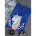 thumbnail image 3 of Unicorn Love Heart Shaped T-Shirt Women -Image by Shutterstock, Female Large, 3 of 4