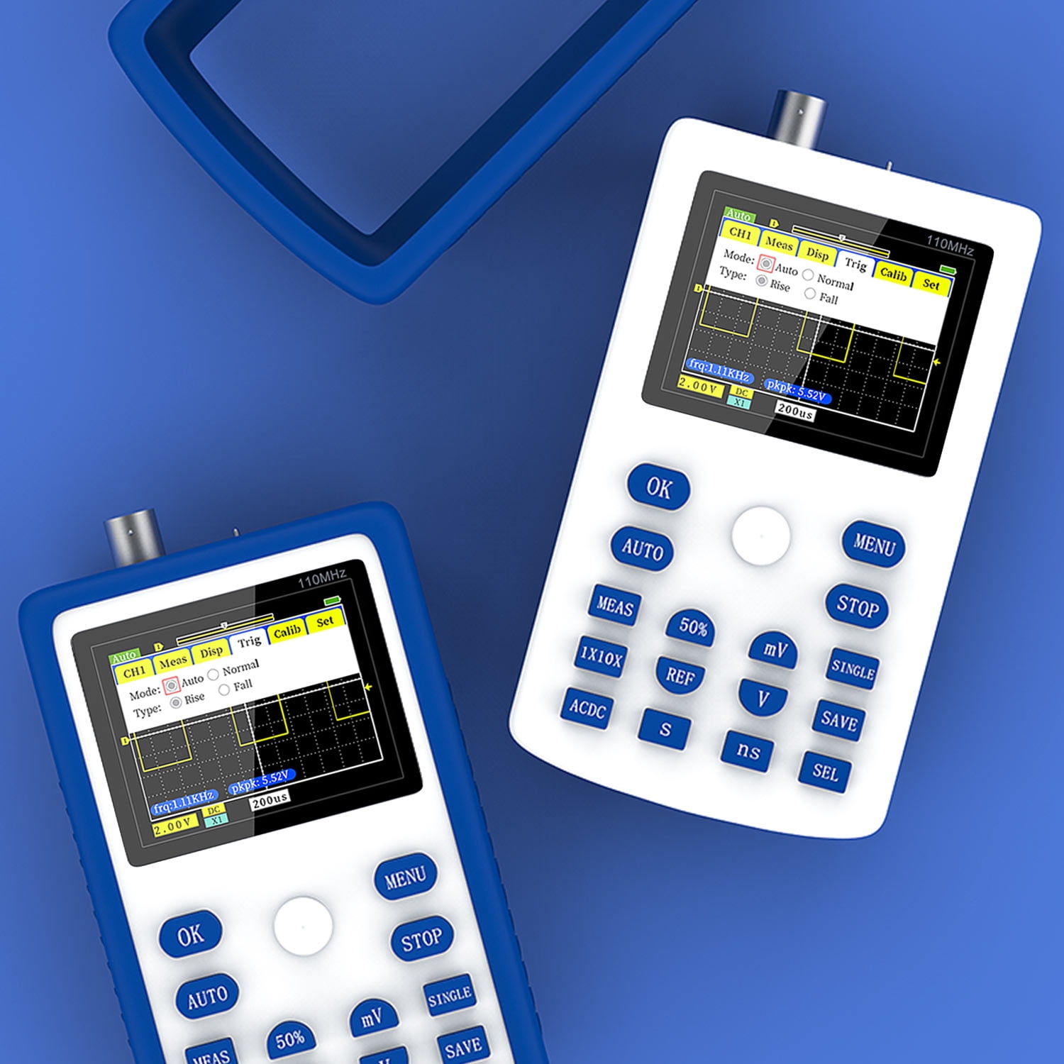 FNIRSI Portable Handheld Digital Storage Oscilloscope 110MHz Bandwidth 500MS/s FNIRSI Portable Handheld Digital Storage Oscilloscope 110MHz Bandwidth 500MS/s