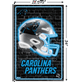 thumbnail image 3 of NFL Carolina Panthers - Neon Helmet 23 Wall Poster with Push Pins, 22.375" x 34", 3 of 5