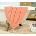 thumbnail image 5 of MALLONI HOME Ultra Soft 6 Pack Cotton Towel Set, Contains 2 Bath Towels 28x55 inch, 2 Hand Towels 16x24 inch & 2 Wash Coths 12x12 inch, Ideal for Everyday use, Compact & Lightweight - Peach, 5 of 8