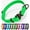 Green, variant on NexaPaw Biothane Dog Collar with Cobra Buckle
