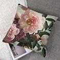 thumbnail image 7 of BANET Pink Throw Pillow Covers,Closeup of Pink Peonie Flower Decorative Pillow Covers Digital Printing Blended Fabric for Couch Sofa Bed Invisible Zipper 20x20in, 7 of 7