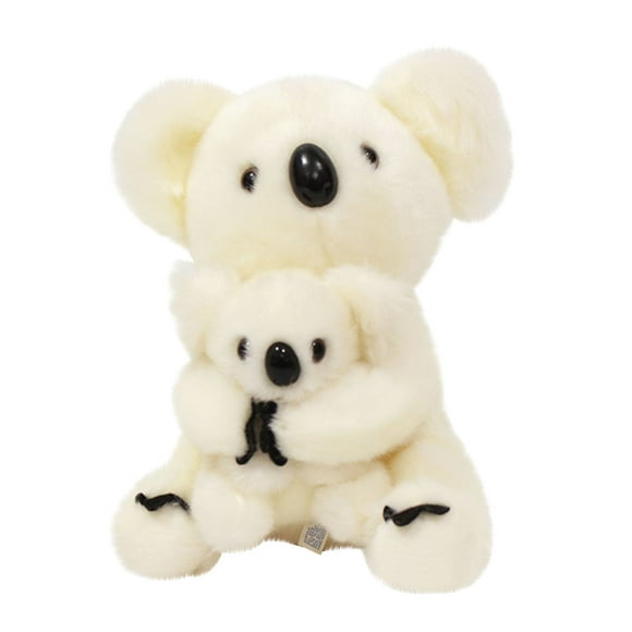 LSLJS Mum and Baby Bear Plush Stuffed Simulation Doll Toy Gift 28Cm