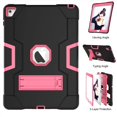 thumbnail image 2 of Dteck Shockproof Case For iPad Air 2, Heavy Duty Hybrid Kickstand Back Cover Black/Rose, 2 of 4