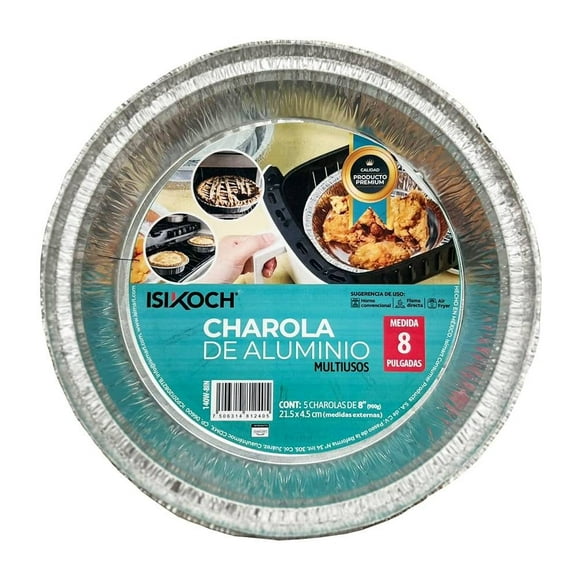 Charola de aluminio Isikoch 8In 5 piezas