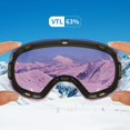thumbnail image 3 of Lunettes de Ski Planche à Neige Protection UV Anti-Buée pour Hommes Femmes Jeunes, 3 of 3