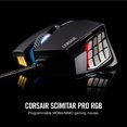 thumbnail image 2 of Ratón para juegos Corsair Scimitar Pro RGB óptico 16,000 DPI, 2 of 7
