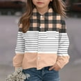 thumbnail image 4 of Bxsruta Blouse for Kids, Children's Plaid Print Long Sleeve Button Down Shirt, Casual Turn Down Collar Top, 4 of 6
