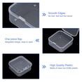 thumbnail image 4 of Uxcell 24 Piezas de Contenedores de Plástico Transparentes Pequeños con Tapas, Cajas Cuadradas Antioxidantes (2.2x2.17x0.79 Pulgadas), 4 of 6