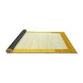 thumbnail image 2 of Ahgly Company Indoor Round Solid Yellow Modern Area Rugs, 5' Round, 2 of 4