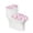Pink, variant on Renewold Purple Pink Hearts Toilet Dust Cover Set of 2 Valentine's Day Decoration Durable Splash Resistant Toilet Protector for Bathroom Universal Toilet Lid & Tank Covers