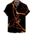thumbnail image 3 of Camisa con estampado 3D de células biológicas coloridas para hombre, camisas hawaianas de verano, blusas holgadas de manga corta para calle, blusa con botones y solapa para calle, 3 of 5