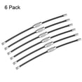 thumbnail image 2 of Unique Bargains 90mm Length PVC Coated Stainless Steel Keyring Loop Cable Black 6 Count, 2 of 6