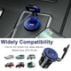 thumbnail image 5 of Kenally Adaptador de carga USB para encendedor de 12-24V CC, a prueba de polvo para motocicleta, barco, caravana, coche, protección contra Paneles de instrumentos para automóviles Luz verde Kenally VI017321-02B, 5 of 6