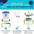 thumbnail image 2 of Botabee Green Soft Spout Sippy Cup Kit Fits 5oz and 8oz Bottles Weighted Straw, Handles, and Nipple (2 Pack) for Comotomo Baby Bottles, 2 of 5