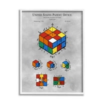 Stupell Industries Vintage Toy Patent Diagram Graphic Art White Framed Art Print Wall Art, Design by Karl Hronek