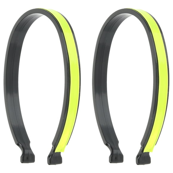 BRIGHTFUFU Clips de pantalón de ciclismo 2 piezas bandas reflectantes de pantalón clips reflectantes para bicicletas
