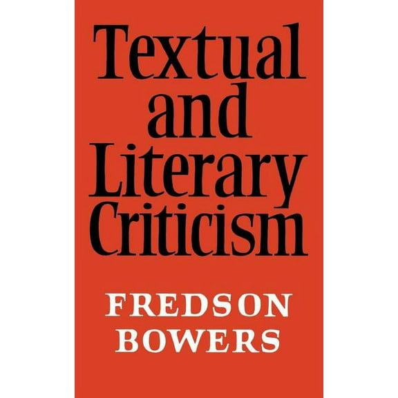 Textual and Literary Criticism, (Paperback)
