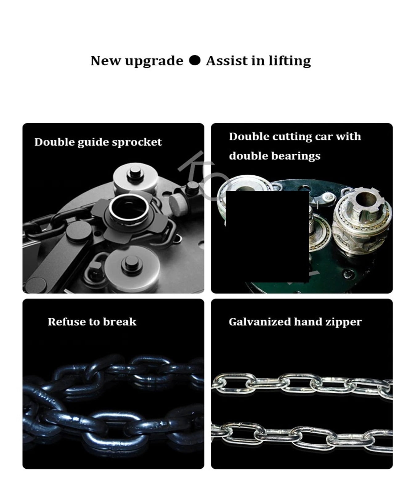 Hand Chain Hoist Winch Portable Hoist, Lift Hoist Construction Small Crane Manual Lever Block Lifting