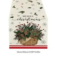 thumbnail image 3 of Lilixerw Christmas Table Runner,Holiday Dining Decor for Kitchen Table,Party,Home Festive Setting Table Flag Cloth,Washable Multicolor Design,13x72 Inch, 3 of 6