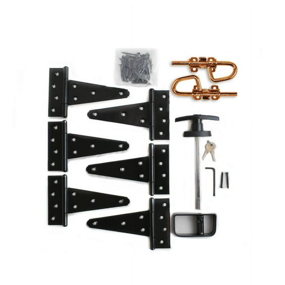 Shed Windows and More Double Door Hardware Kit 5" Hinge T-Handle Barrel Bolts Shed Door Hinges