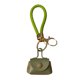 thumbnail image 1 of Mini llavero de monedero con forma de bola de masa hervida, con cierre de seguridad, correa de muñeca desmontable, de piel sintética, resistente al agua, compacto, para bolso., 1 of 8