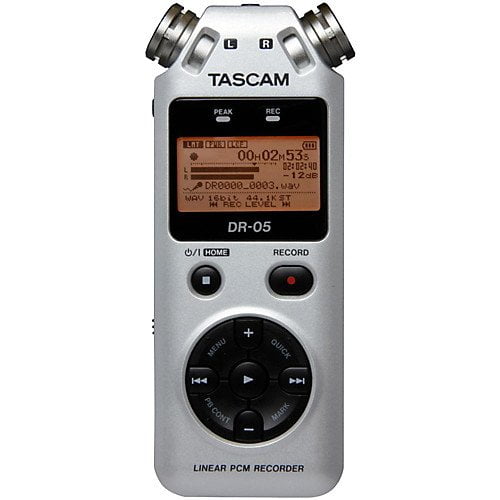TASCAM DR05 Portable Digital Recorder Silver