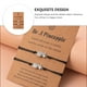 thumbnail image 2 of EeaseMX Pulsera ajustable 2 unids pulsera decorativa de la pulsera trenzada de muñequera (negro), 2 of 7