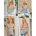 thumbnail image 2 of Ekoauer 3 Pack Sleeveless Pre-Pregnancy Basic Shirt Tunic Tank Top for Women Maternity 3 Pack Stretch Clothes, 2 of 6