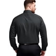 thumbnail image 2 of Youclos Men's Stretch Slim Fit Long Sleeve Shirt - Soft Long-Lasting Stretch Wear for Daily Commute and Business Casual, 2 of 6