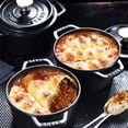 thumbnail image 3 of Staub Cast Iron 0.75-qt Round Cocotte - Matte Black, 3 of 8