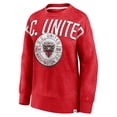 thumbnail image 2 of Women's Fanatics Red D.C. United True Classics Oversized Pullover Sweatshirt, 2 of 3