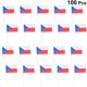 thumbnail image 3 of 100pcs Wooden Flag Toothpicks National Day Decoration Cupcake Toppers Food Toothpick (Czech Republic), 3 of 3