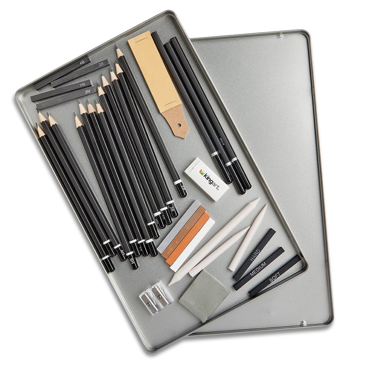 Sketching Set in Tin Case , 34 pc