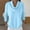 Sky Blue, variant on Draped Cowl Neck Sweater for Women, Office Casual Long Sleeve Pullover Top Relaxed Fit Ribbed Layering Fall Winter Sweater