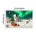 thumbnail image 4 of Embroidery Christmas Outdoor Rugs Christmas Decor Doormat, Cozy Holiday Welcome Mats, Outdoor Covered Area Carpet Mats, Polar Region Design with Santa and Sled, Farmhouse Entryway Doormat, 4 of 6