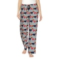 thumbnail image 1 of Fotbe Dachshund Dog Heart Pantalones de Pijama para Mujer, Pantalones de Dormir, Pantalones Pj con Cordón y Bolsillos-3X-Large, 1 of 6