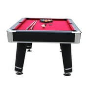 طاولة بركة Hathaway Jupiter ، 84 بوصة × 48 بوصة ، أسود