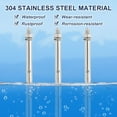 thumbnail image 4 of Uxcell 304 Stainless Steel Expansion Bolts, External Hex Expansion Screw Bolt for Concrete Construction M8 x 80mm 5 Pcs, 4 of 7