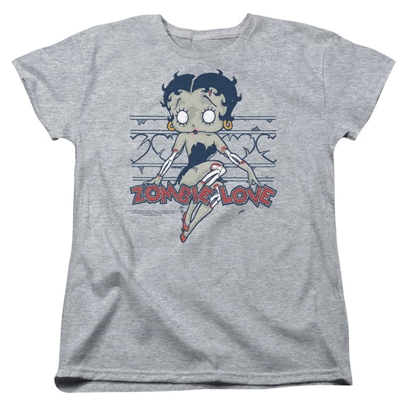 Betty Boop - Zombie Pinup - Women's Short Sleeve Shirt - X-Large